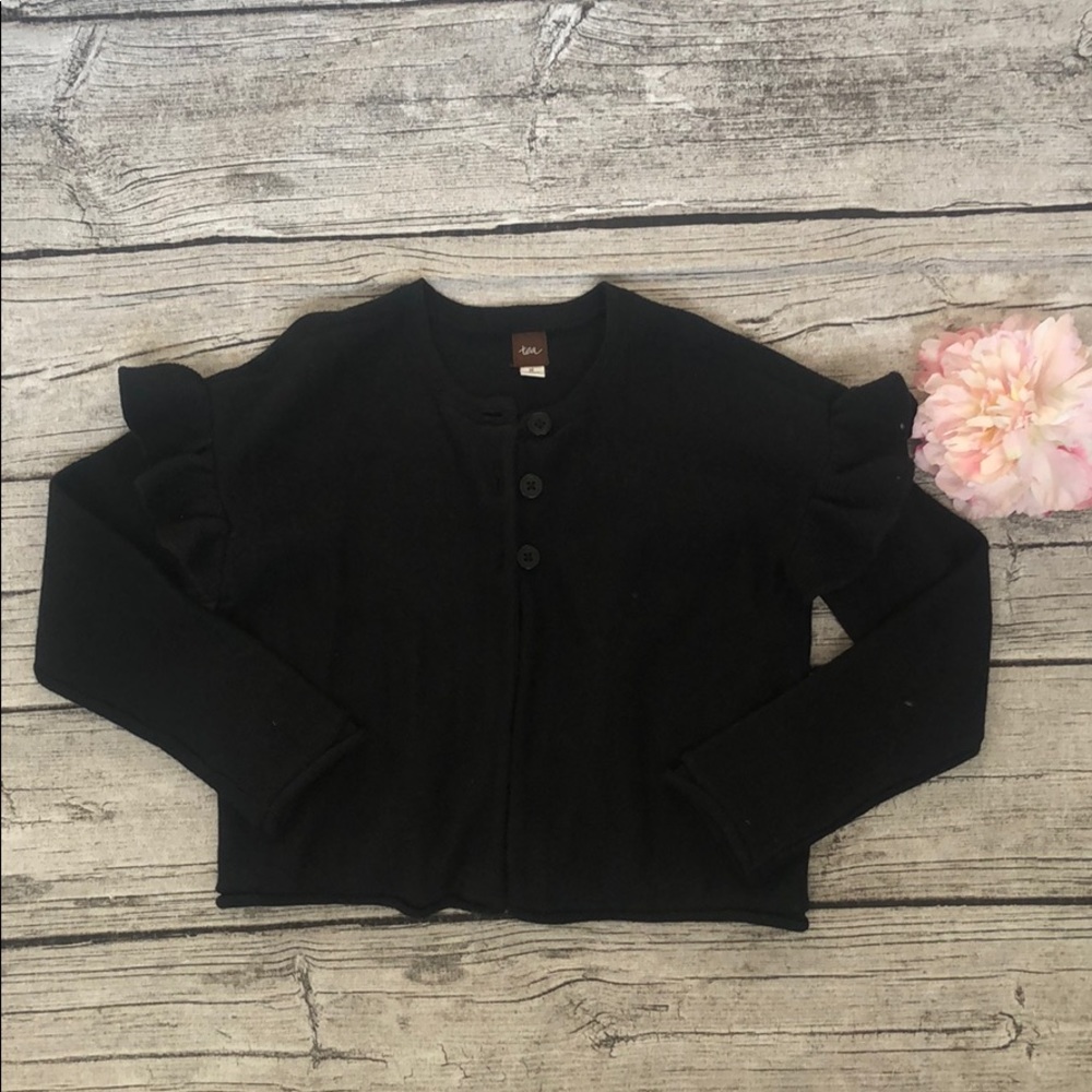 Tea Collection M(6/7) Ruffle Shoulder Sweater - Picture 3 of 3